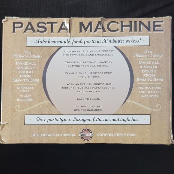 Norpro At Home Manual Pasta Machine - Picture 6 of 8
